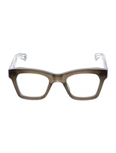 Pre-owned Jacques Marie Mage Picabia Square Eyeglasses In Clear/grey