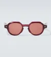 Jacques Marie Mage Pontain Round Sunglasses In Red