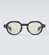 Jacques Marie Mage Pontian Round Sunglasses In Green