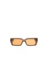 Jacques Marie Mage Quant Rectangle-frame Sunglasses In Brown