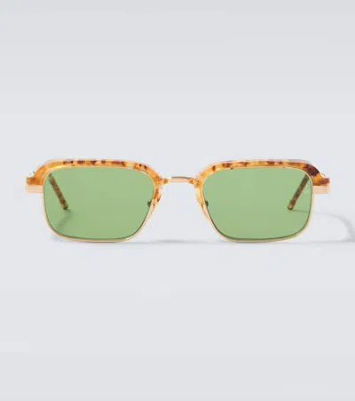 Jacques Marie Mage Rectangular Sunglasses In Green