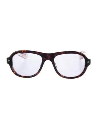 Pre-owned Jacques Marie Mage Richard Aviator Sunglasses In Brown