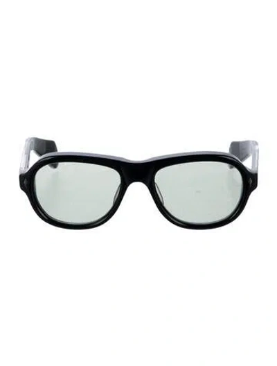 Pre-owned Jacques Marie Mage Richard Square Sunglasses In Black