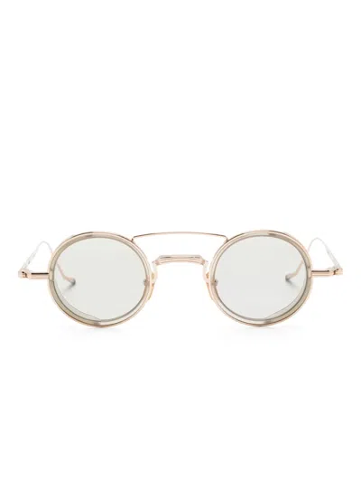 Jacques Marie Mage Ringo Sunglasses In 金色