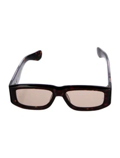Pre-owned Jacques Marie Mage Romi Shield Sunglasses In Brown
