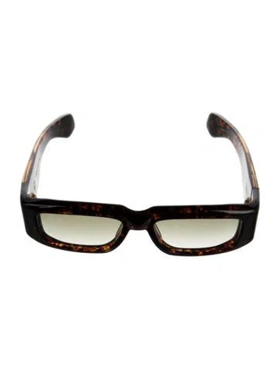 Pre-owned Jacques Marie Mage Romi Shield Sunglasses In Brown