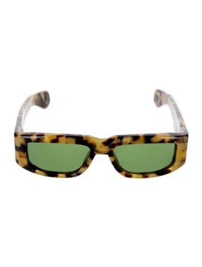 Pre-owned Jacques Marie Mage Romi Square Sunglasses In Brown