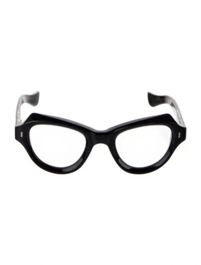 Pre-owned Jacques Marie Mage Round Eyeglasses In Brown