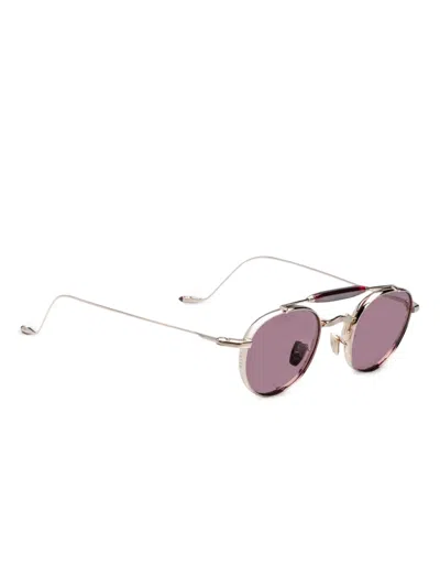 Jacques Marie Mage Round-frame Sunglasses In Gold