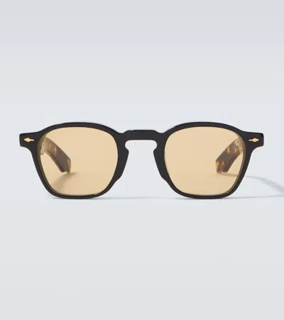 Jacques Marie Mage Round Sunglasses In Black