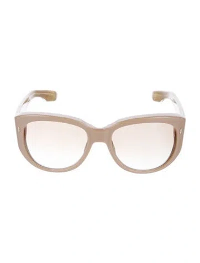 Pre-owned Jacques Marie Mage Roxy Cat-eye Sunglasses In Neutrals