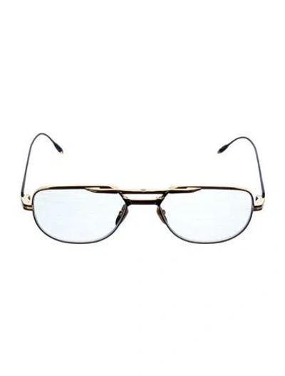 Pre-owned Jacques Marie Mage Roy Square Sunglasses In Silver