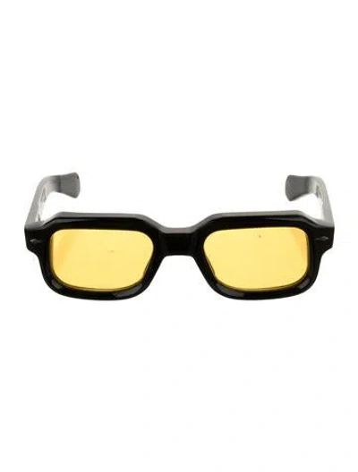 Pre-owned Jacques Marie Mage Sandro Square Sunglasses In Black