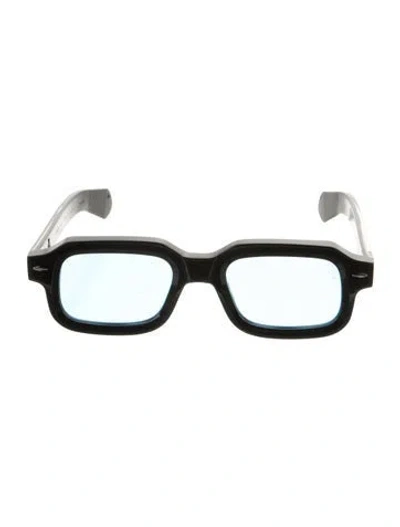 Pre-owned Jacques Marie Mage Sandro Square Sunglasses In Black/silver