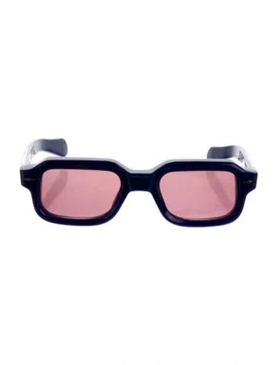 Pre-owned Jacques Marie Mage Sandro Square Sunglasses In Blue
