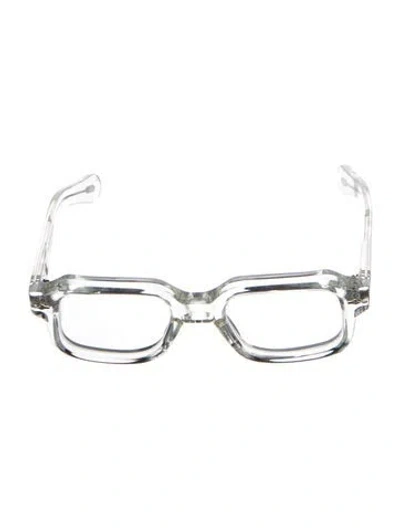 Pre-owned Jacques Marie Mage Sandro Square Sunglasses In Transparent