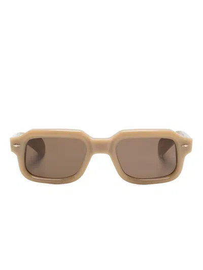 Jacques Marie Mage Sandro Sunglasses In Brown