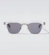 Jacques Marie Mage Sartre Square Sunglasses In Silver