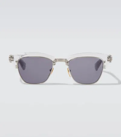 Jacques Marie Mage Sartre Square Sunglasses In Silver