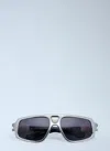 Jacques Marie Mage Scarface Square Sunglasses In Silver