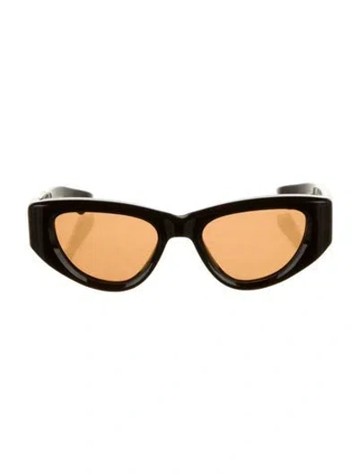 Pre-owned Jacques Marie Mage Seymour Cat-eye Sunglasses In Brown
