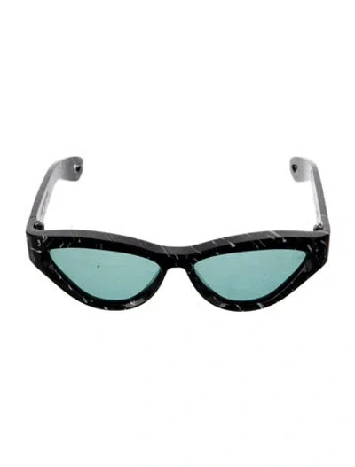 Pre-owned Jacques Marie Mage Slade Cat-eye Sunglasses In Black