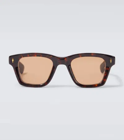 Jacques Marie Mage Sonata 30 Square Sunglasses In Brown