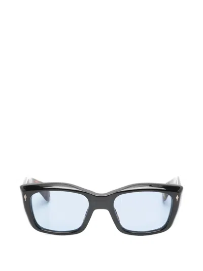 Jacques Marie Mage Square-frame Sunglasses In Black