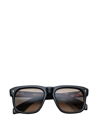Jacques Marie Mage Square-frame Sunglasses In Black
