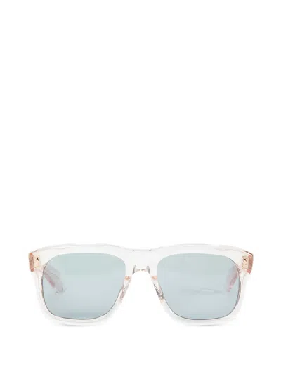 Jacques Marie Mage Sonnenbrille Mit Eckigem Gestell In White