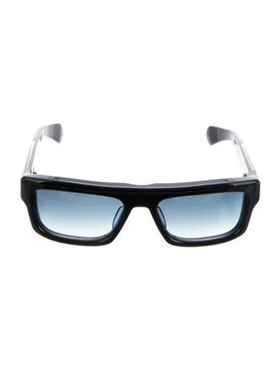 Pre-owned Jacques Marie Mage Square Gradient Sunglasses In Black