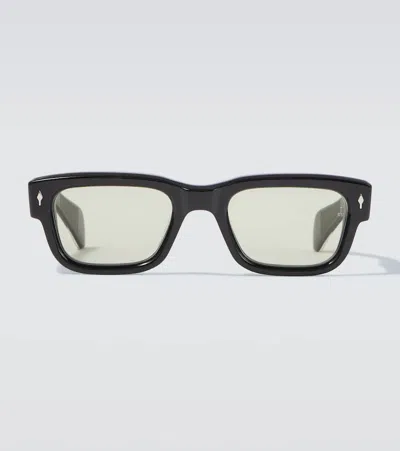Jacques Marie Mage Square Sunglasses In Black