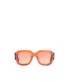 Jacques Marie Mage Square Sunglasses In Pink