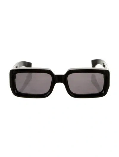 Pre-owned Jacques Marie Mage Square Tinted Sunglasses In Black