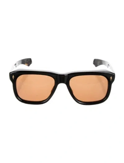 Pre-owned Jacques Marie Mage Square Tinted Sunglasses In Black