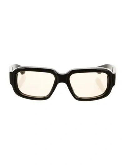 Pre-owned Jacques Marie Mage Square Tinted Sunglasses In Black