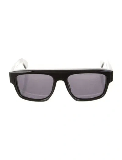 Pre-owned Jacques Marie Mage Square Tinted Sunglasses In Black