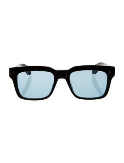 Pre-owned Jacques Marie Mage Square Tinted Sunglasses In Black