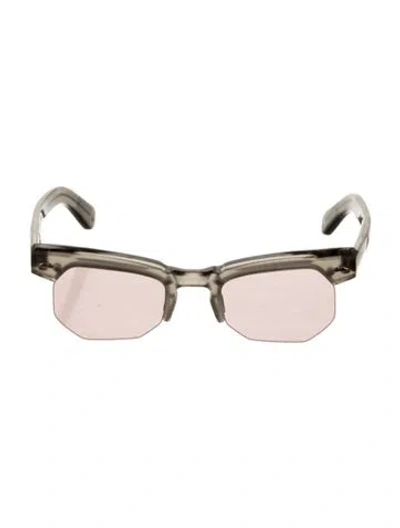 Pre-owned Jacques Marie Mage Square Tinted Sunglasses In Grey