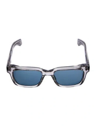 Pre-owned Jacques Marie Mage Square Tinted Sunglasses In Transparent