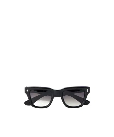 Jacques Marie Mage Square-frame Sunglasses In Black