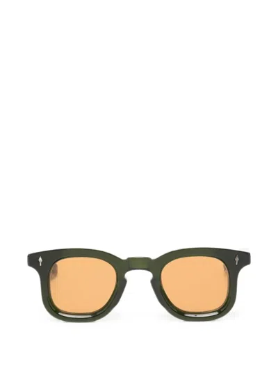 Jacques Marie Mage Square-frame Sunglasses In Green