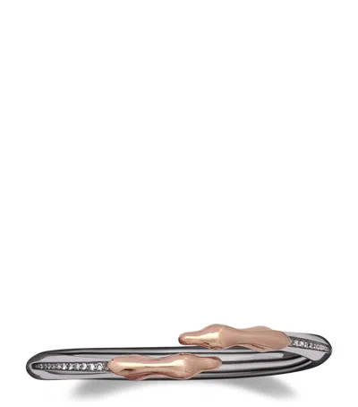 Jacques Marie Mage Sterling Silver And Diamond Atian Cuff