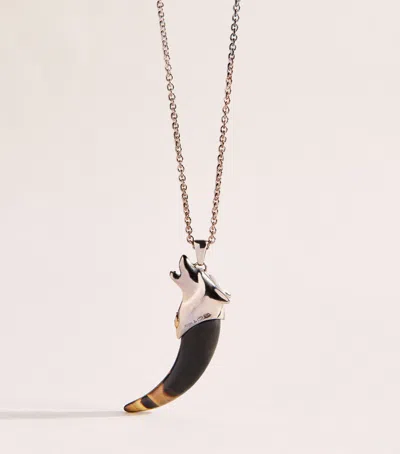 Jacques Marie Mage Sterling Silver Yellowstone Vi Faithful Necklace In Brown