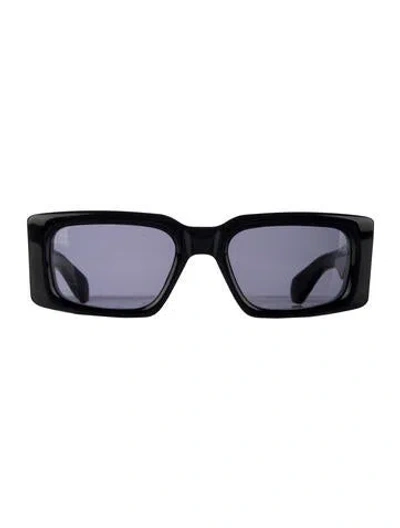Pre-owned Jacques Marie Mage Supersonic Square Sunglasses In Black