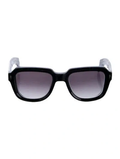 Pre-owned Jacques Marie Mage Taos Hopper Square Sunglasses In Black