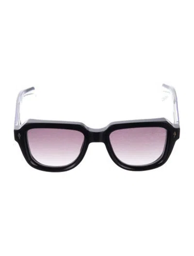 Pre-owned Jacques Marie Mage Taos Hopper Square Sunglasses In Blue