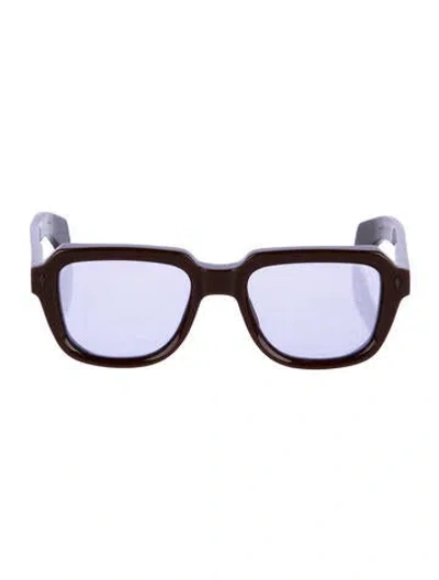 Pre-owned Jacques Marie Mage Taos Hopper Square Sunglasses In Brown