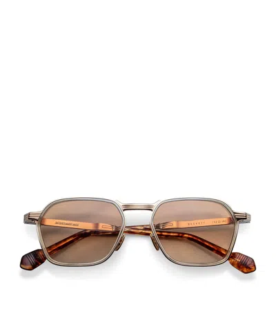 Jacques Marie Mage Titanium Beckett Sunglasses In Pink