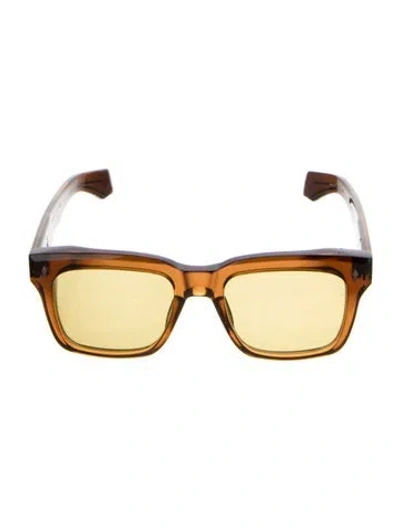 Pre-owned Jacques Marie Mage Torino Square Sunglasses In Brown